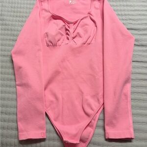 Pink Tummy Control bodysuit new no tags